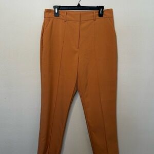 ASOS DESIGN Rust High-Waist Tapered Work Pants – Size US 10 (UK 14, EU 42)